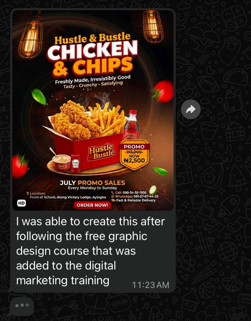 Student testimonial